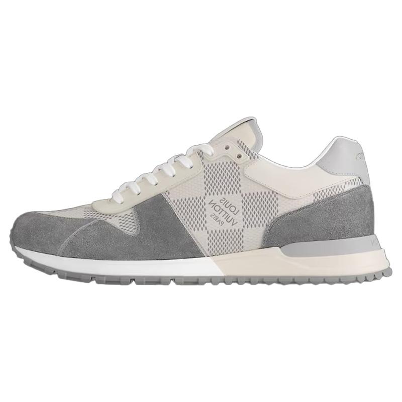 Louis Vuitton Louis Vuitton Run Away Low-Top Casual Shoes Men's Gray