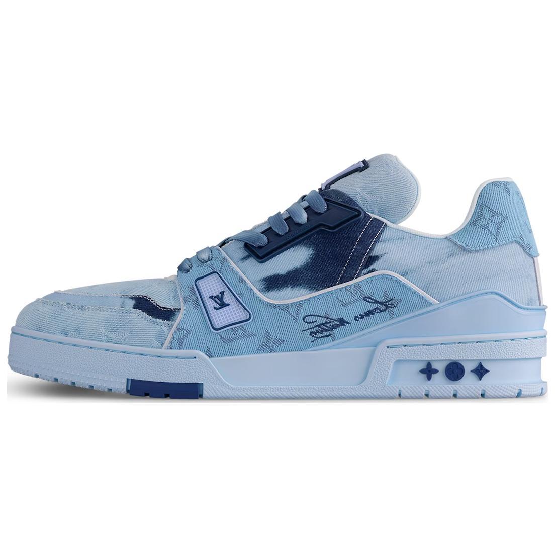 Louis Vuitton Louis Vuitton Trainer Skateboard Shoes Men's Denim Blue