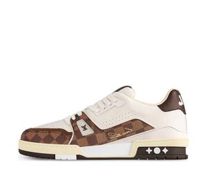 Buy Louis Vuitton Trainer Low Top Skateboard Shoes Unisex WHITE BROWN Black at Sasom – Authentic and Ready to Ship