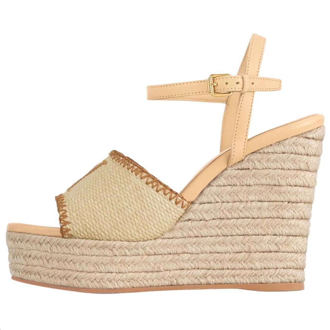Louis Vuitton Louis Vuitton Helios Strap Sandals 8.5cm Women's Beige