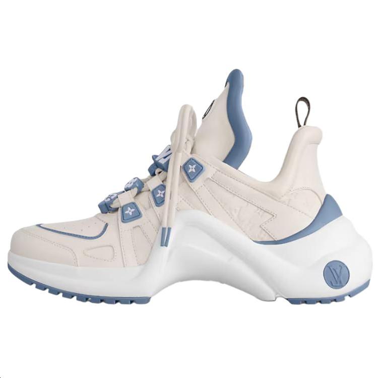 Louis Vuitton Louis Vuitton Archlight Low-Top Casual Shoes Women's White Blue