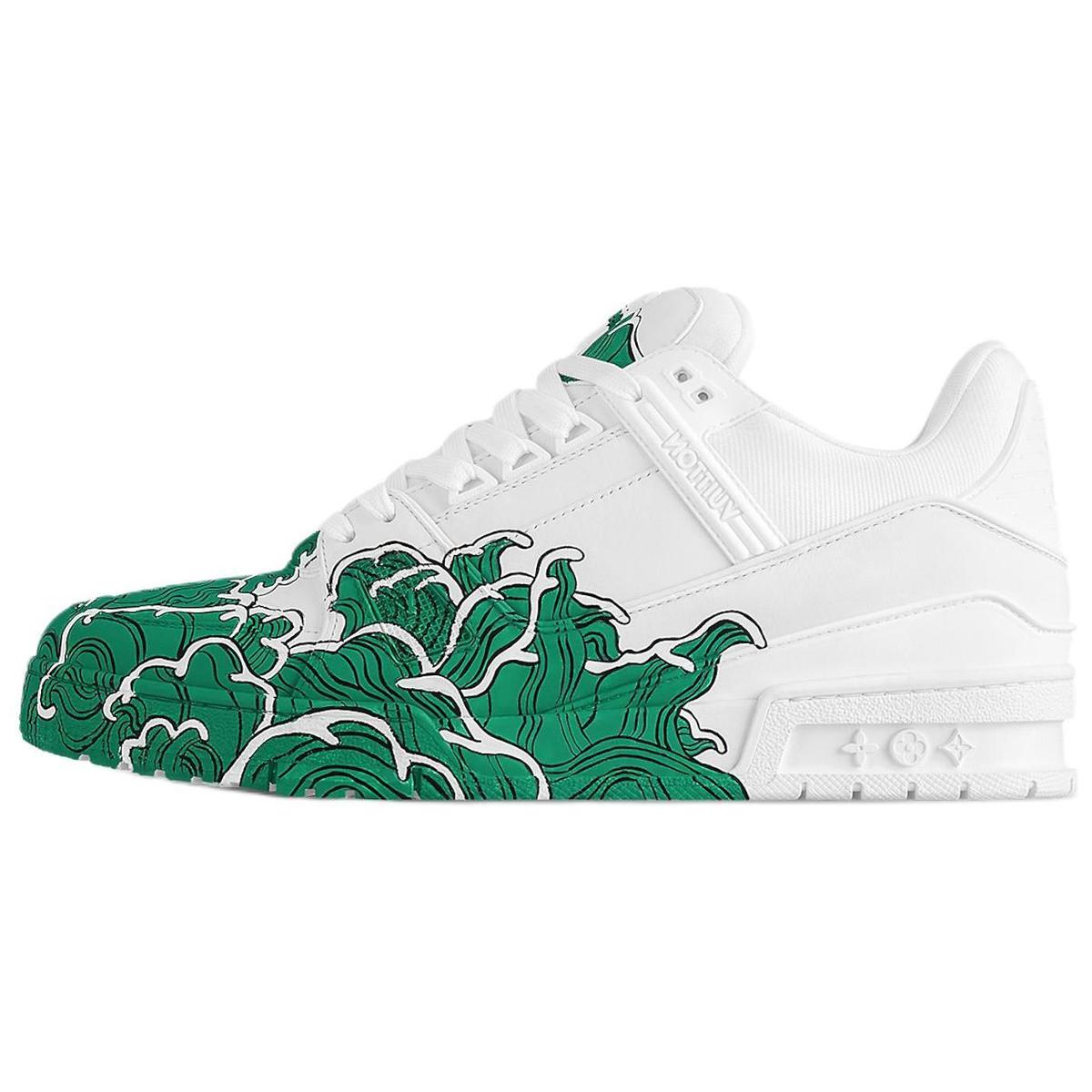 Louis Vuitton Louis Vuitton Trainer Low Top Skateboard Shoes Unisex Green White
