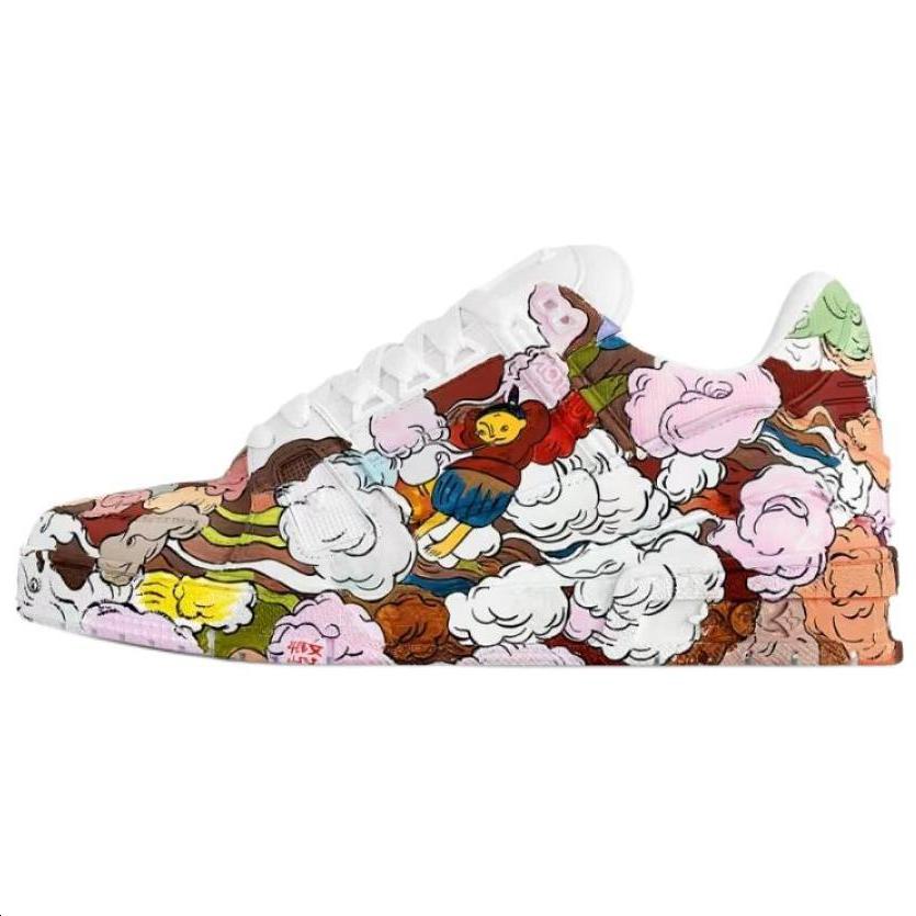 Louis Vuitton Louis Vuitton Trainer Low Top Skateboard Shoes Unisex Multicolor