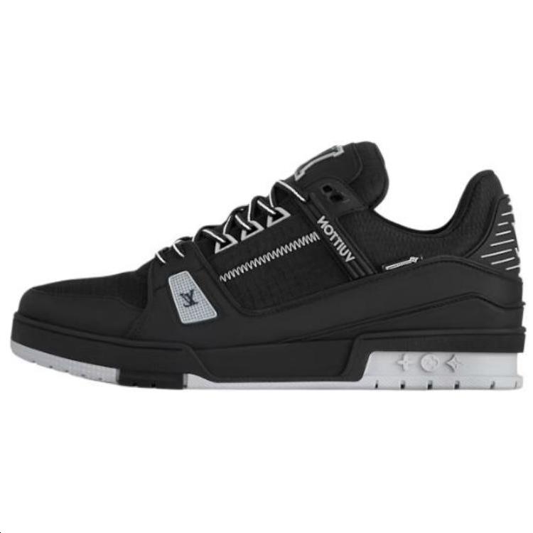 Louis Vuitton Louis Vuitton Trainer Water Resistant Low Top Skateboard Shoes Men's Black