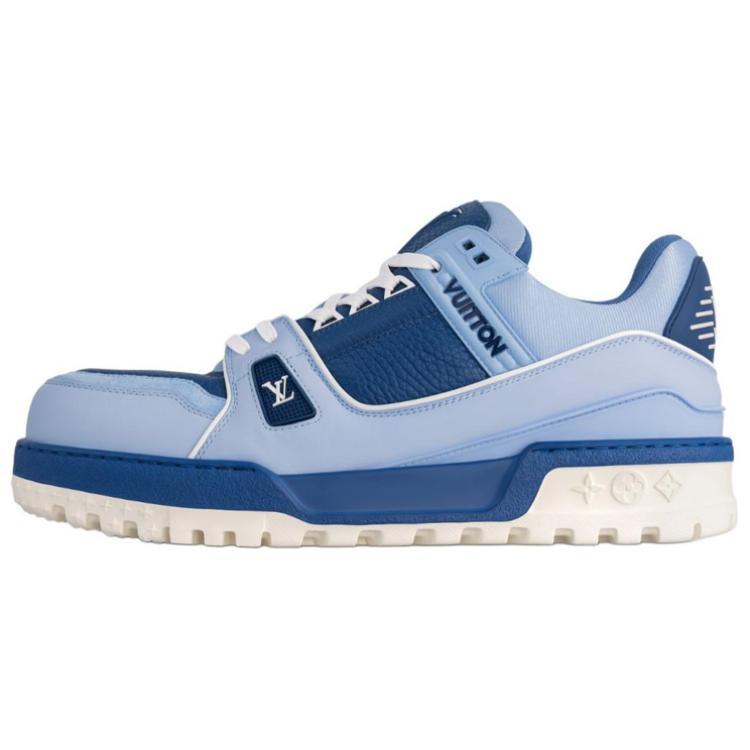 Louis Vuitton Louis Vuitton Trainer Maxi Low Top Skateboard Shoes Men's Blue