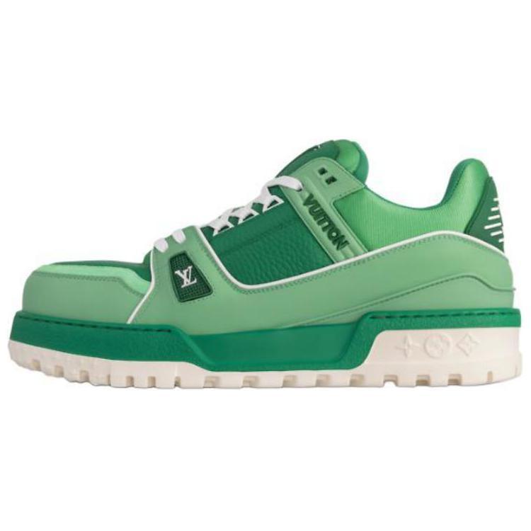 Louis Vuitton Louis Vuitton Trainer Maxi Low-Top Skateboard Shoes Men's Green