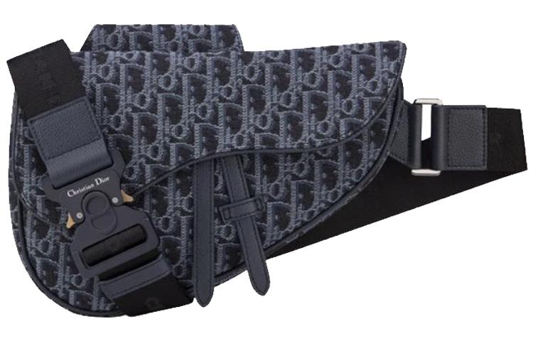 Dior Dior Saddle Cow Leather With Nylon Sling Bag Men's Blue