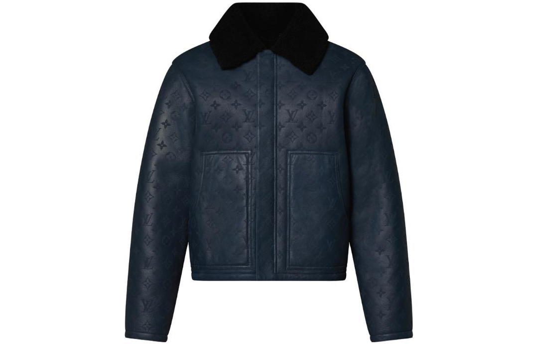 Louis Vuitton Louis Vuitton SS24 Leather Jacket Men's Blue