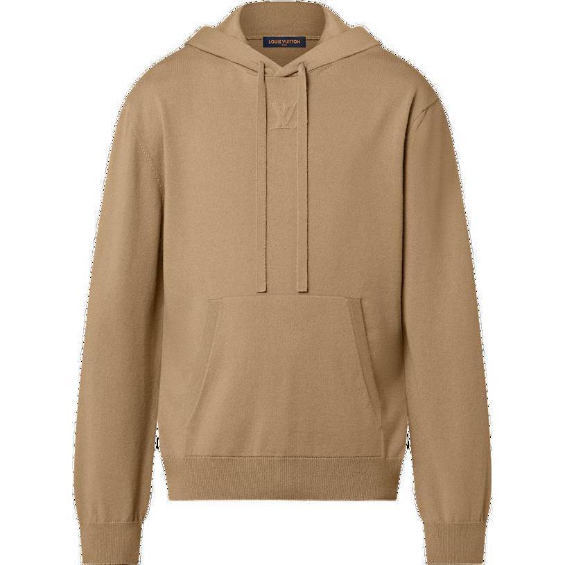 Louis Vuitton Louis Vuitton Embossed Lv Cashmere Hoodie Sweatshirt Men's Khaki