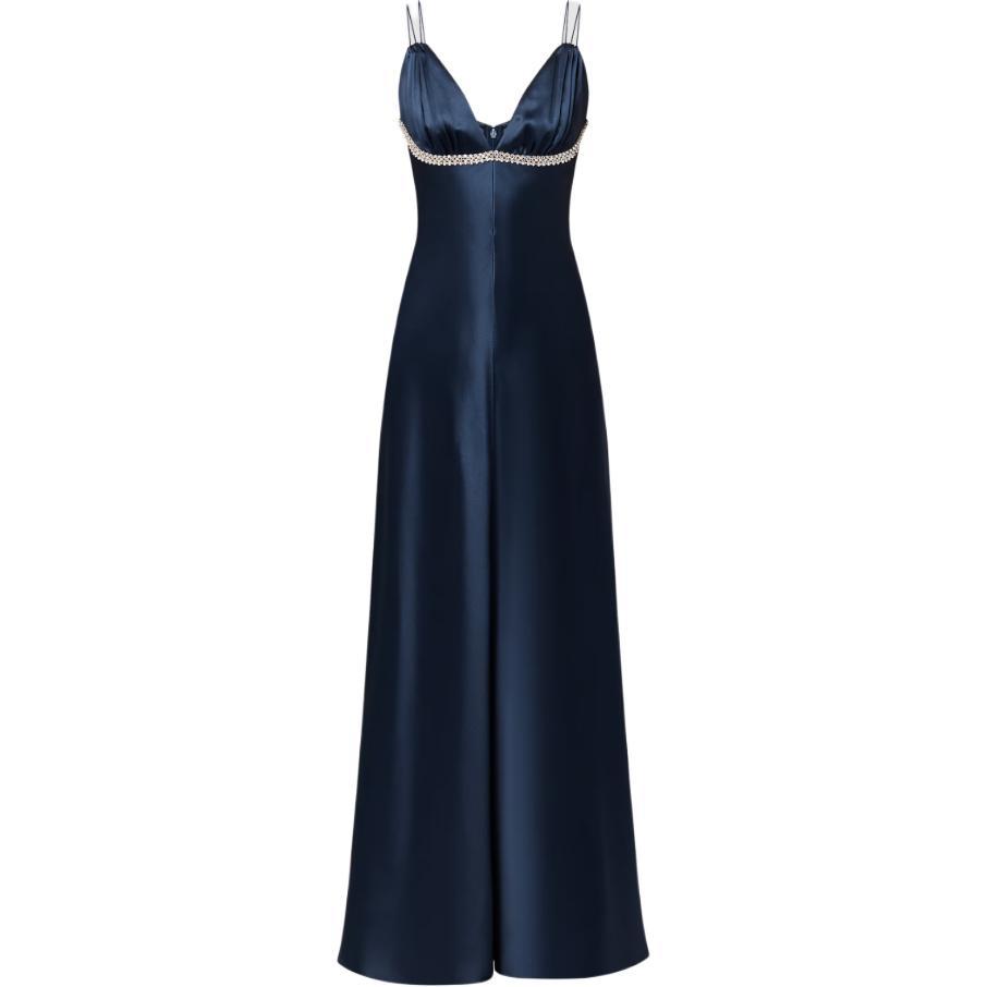Louis Vuitton Louis Vuitton Beaded Trim Gown