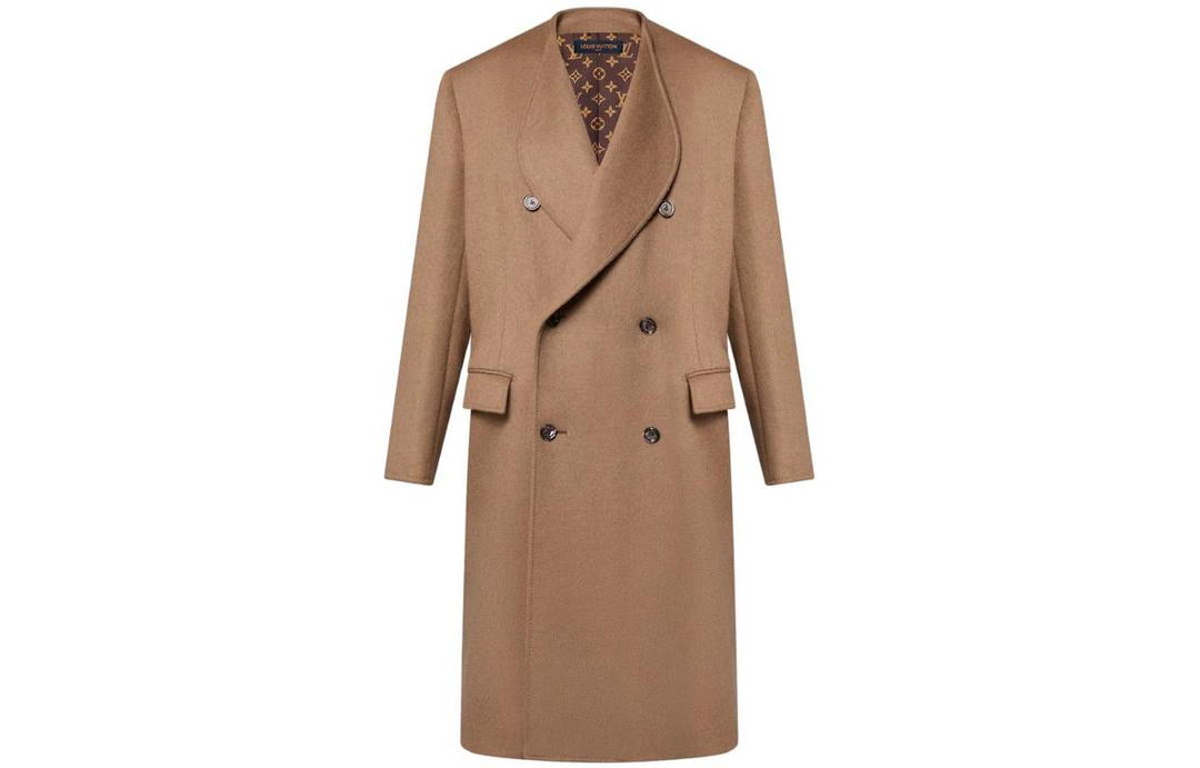 Louis Vuitton Louis Vuitton Rounded Lapel Camel Coat