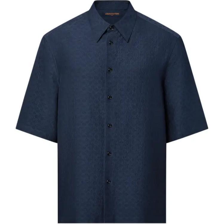 Louis Vuitton Louis Vuitton Mini Monogram Silk Blend Short Sleeved Shirt