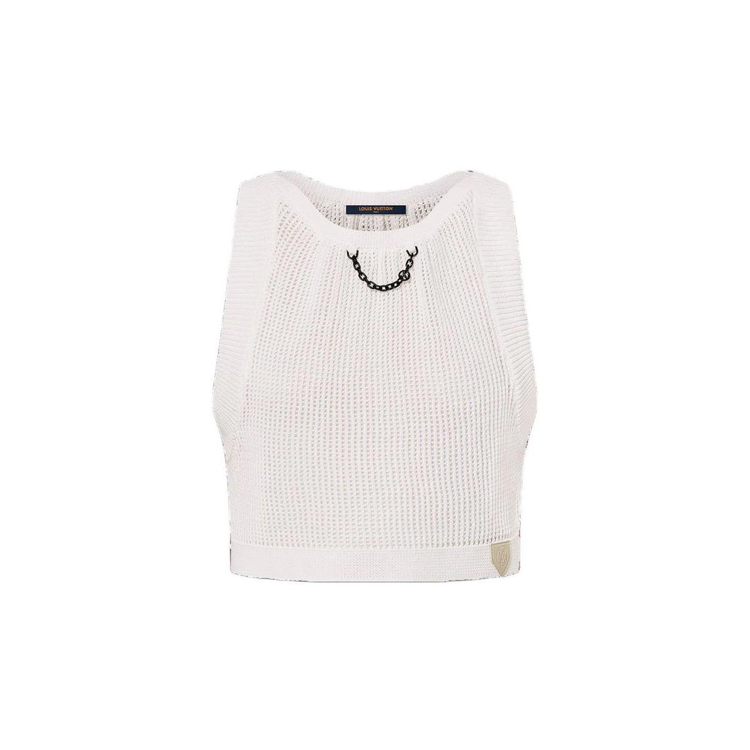 Louis Vuitton Louis Vuitton Mesh Knit Crop Top