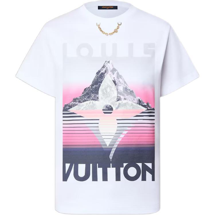 Louis Vuitton Louis Vuitton SKI Skiing Series FW24 T-Shirt Women's White