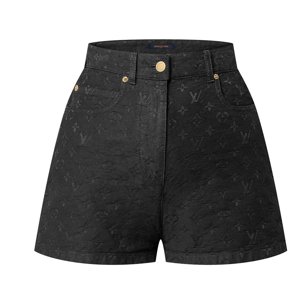 Louis Vuitton Louis Vuitton Monogram Jacquard Denim Shorts