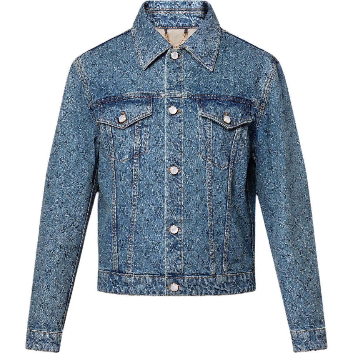 Louis Vuitton Louis Vuitton 1AGHUT Monogram Jacquard Denim Jacket
