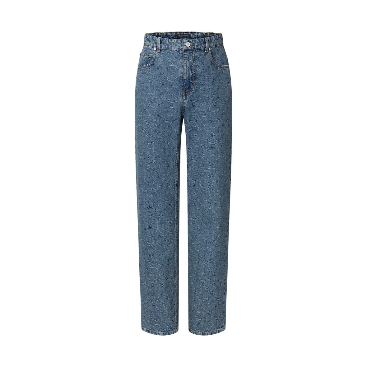 Louis Vuitton Louis Vuitton Monogram Jacquard Skate Denim Pants