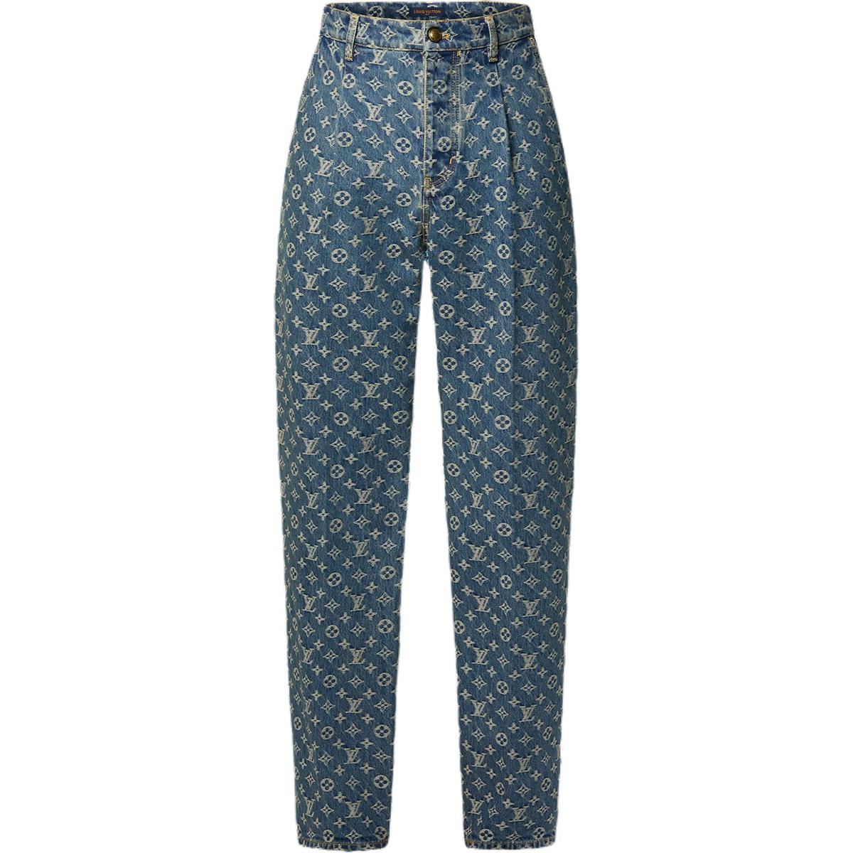 Louis Vuitton Louis Vuitton Monogram Denim Tailored Pants