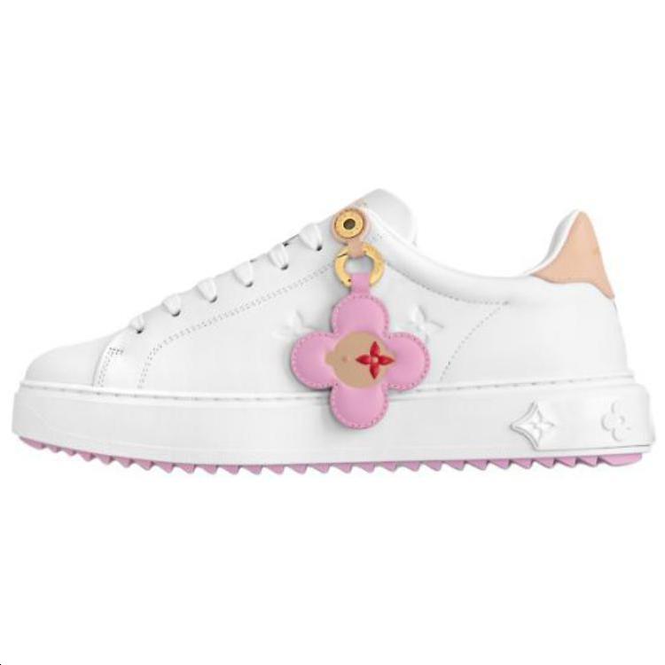 Louis Vuitton Louis Vuitton Time Out Low-Top Skateboard Shoes Women's White