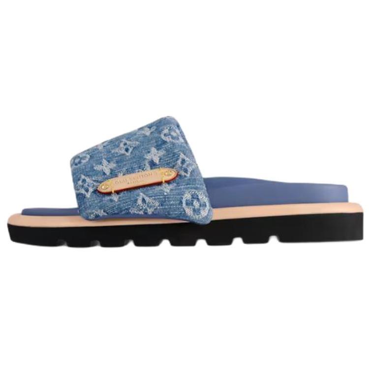 Louis Vuitton Louis Vuitton Pool Pillow Comfort Slip Resistant Slide Slippers Women's Blue