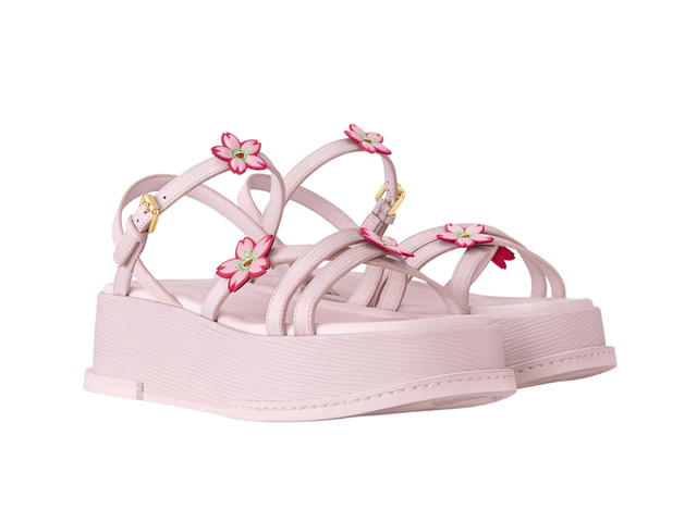 Louis Vuitton Louis Vuitton X Takashi Murakami Maya Platform Sandal Light Pink - view 2