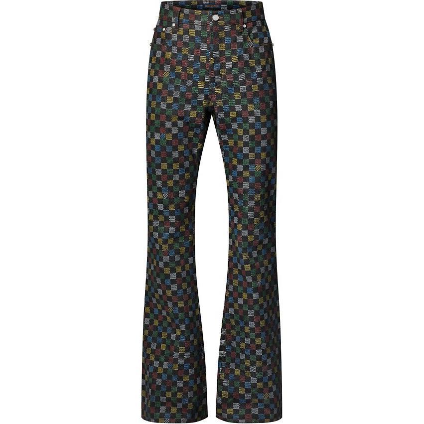 Louis Vuitton Louis Vuitton Damier Flared Denim Pants