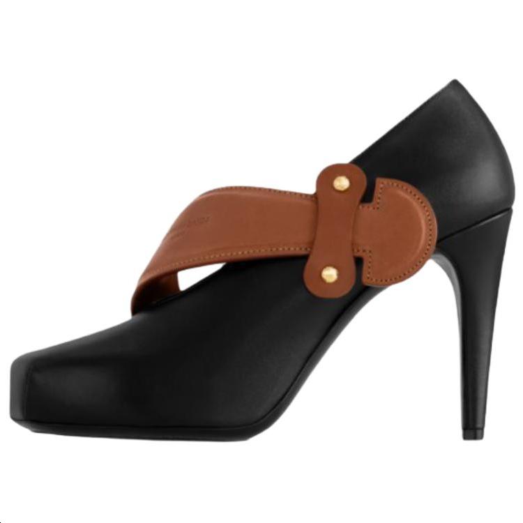 Louis Vuitton Louis Vuitton Legacy Slim Heel High Heels 9cm Women's Black