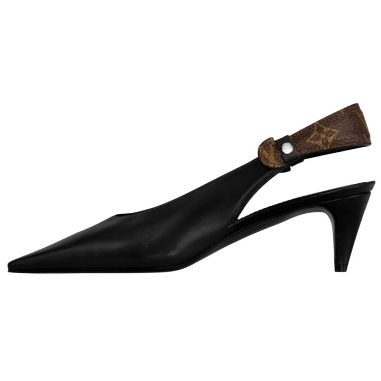 Louis Vuitton Louis Vuitton Legacy Cone Heel High Heels 5.5cm Women's Black