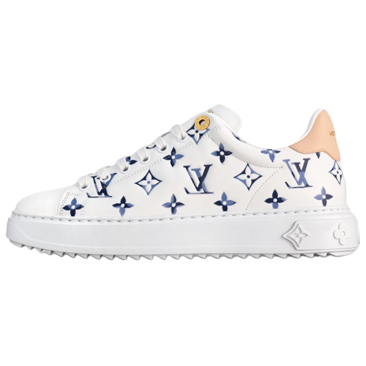 Louis Vuitton Louis Vuitton Time Out Low Top Skateboard Shoes Women's White