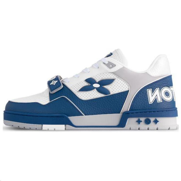 Louis Vuitton Louis Vuitton Trainer Low-Top Skateboard Shoes Men's Blue White