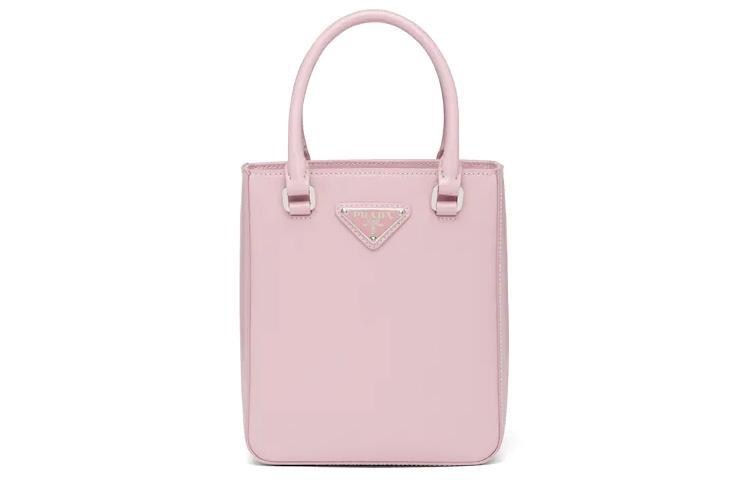 Prada Prada Leather Tote Bag Shopping Bag Handbag Small Size Women's Pink