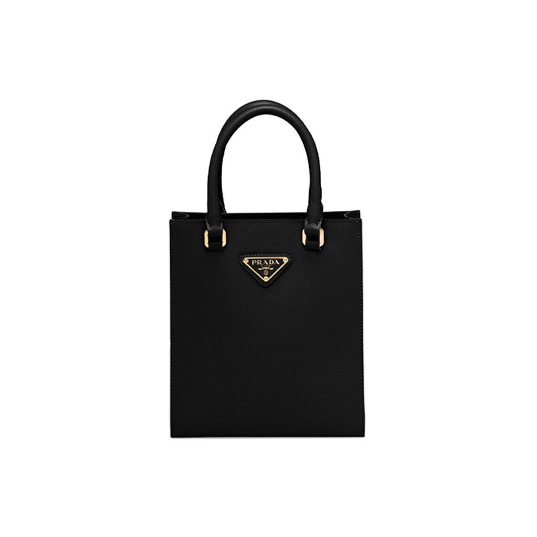 Prada Prada Leather Handbag Regular Women's Black