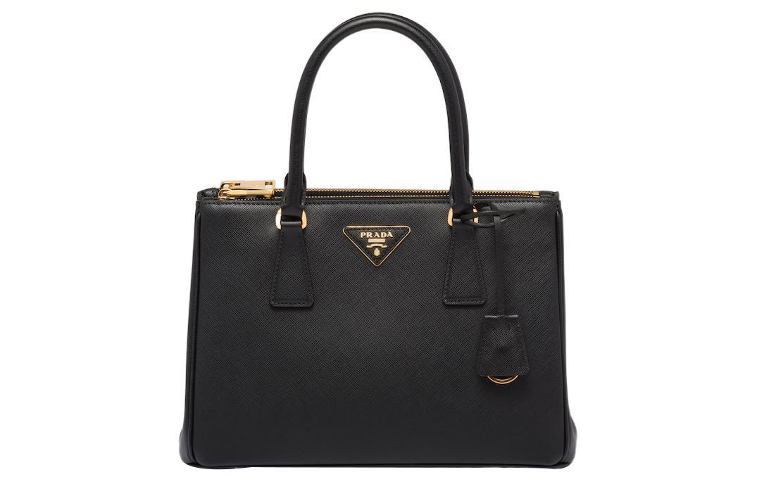Prada Prada Leather Handbag Medium Size Women's Black