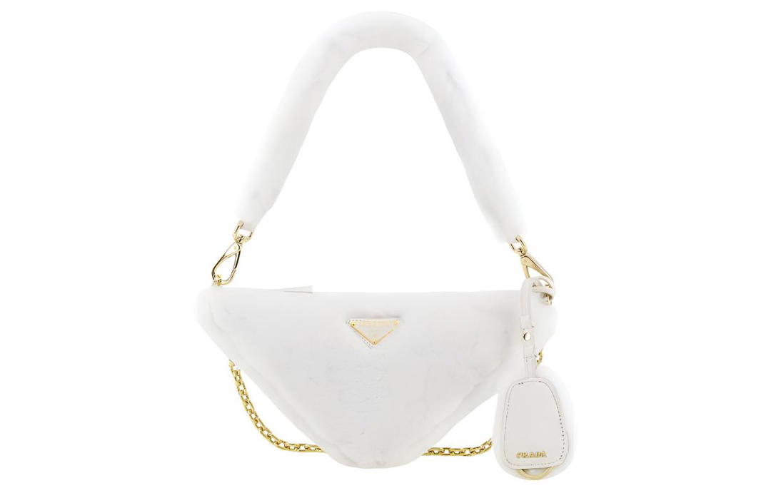 Prada Prada Plush Shoulder Bag Handbag Shoulder Bag Women's White
