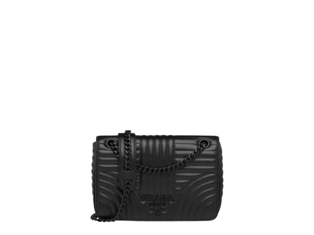 Prada Prada Diagramme Shoulder Bag Black