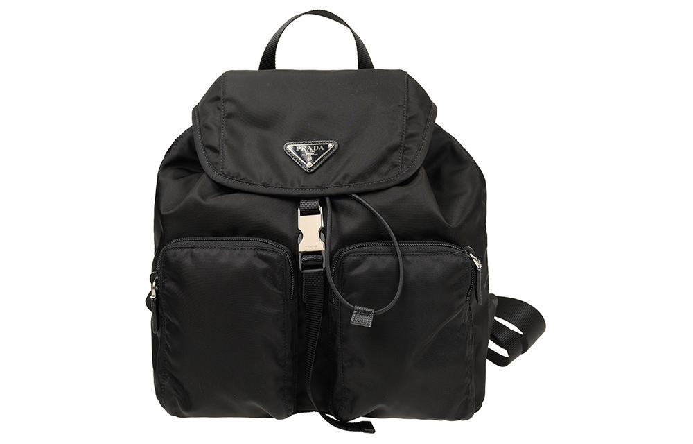Prada Prada Canvas Backpack Unisex Black