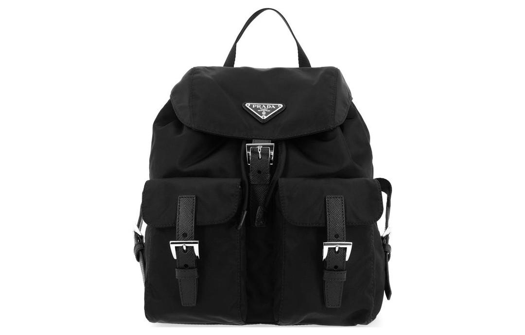 Prada Prada Nylon Backpack Small Size Unisex Black