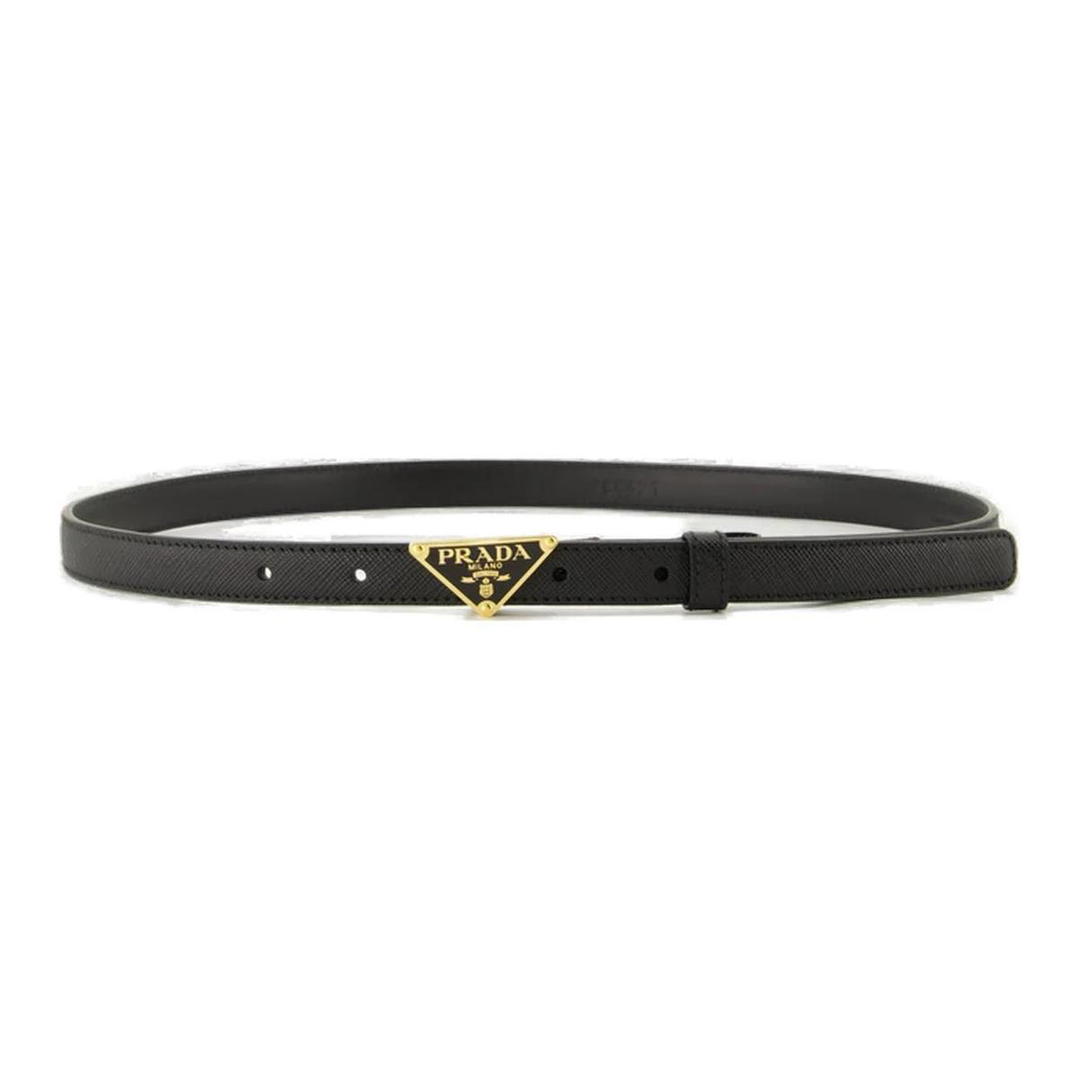 Prada Prada Triangle Logo Buckle Fastened Belt