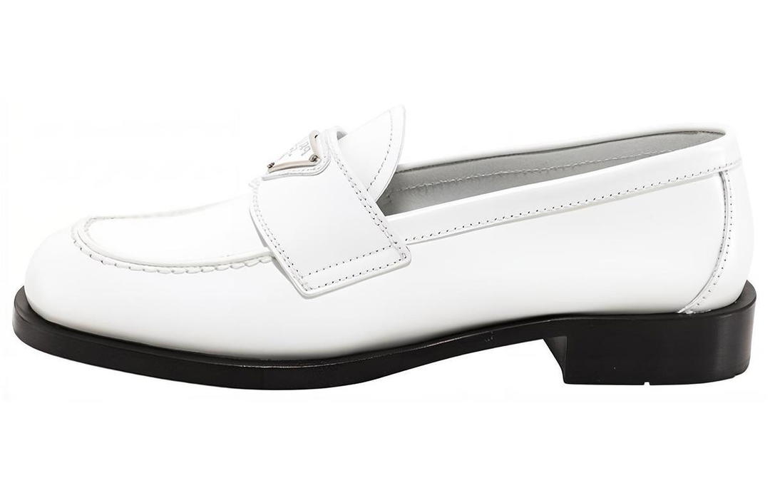 Prada Prada Patent Leather Loafers 'White' Women's