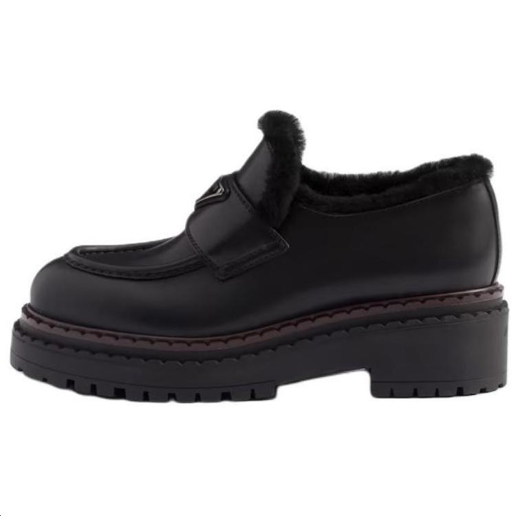 Prada Prada Chocolate Loafers 5.5cm Women's Black