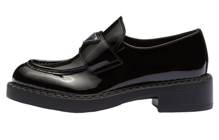 Prada Prada Chocolate Patent Leather Loafers