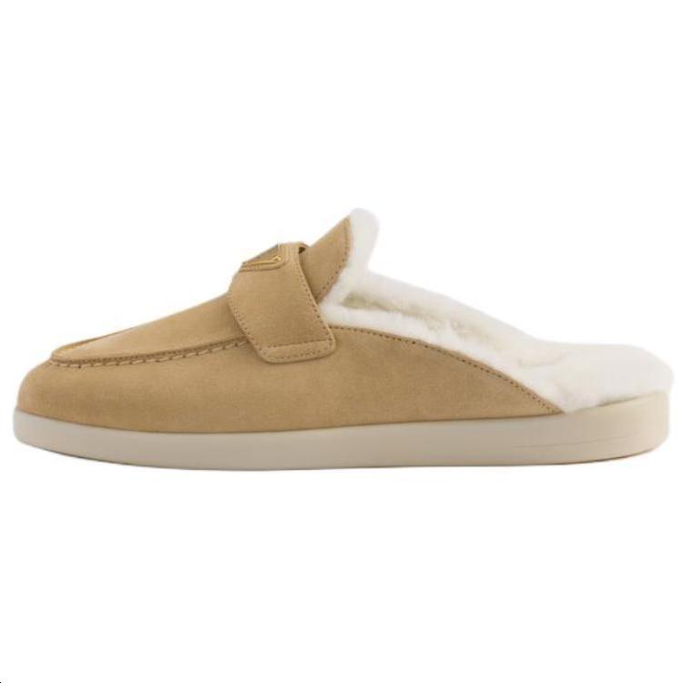 Prada Prada Wrap toe Slippers Women's Beige