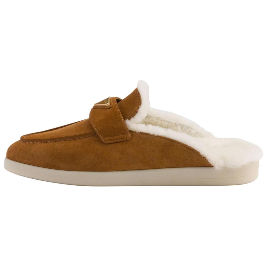 Prada Prada Wrap-toe Slippers Women's Brown