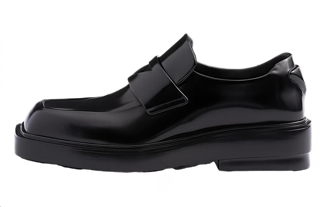 Prada Prada Triangle patch Leather Loafers