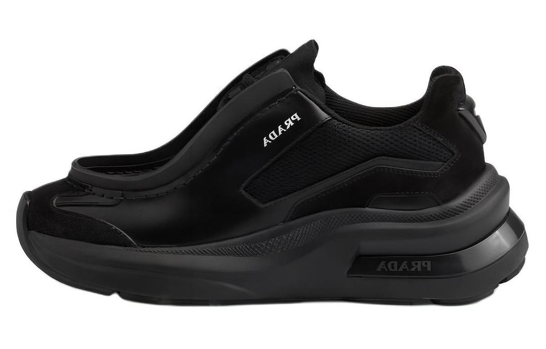 Prada Prada Systeme Brushed Leather Sneaker 'Black'
