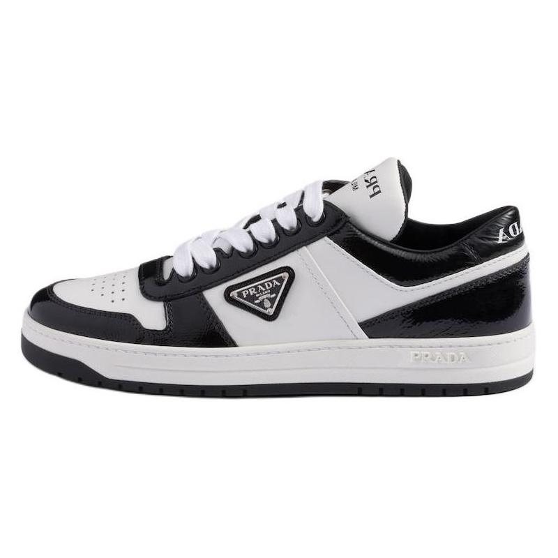 Prada Prada Downtown Low Top Skateboard Shoes Women's Black White