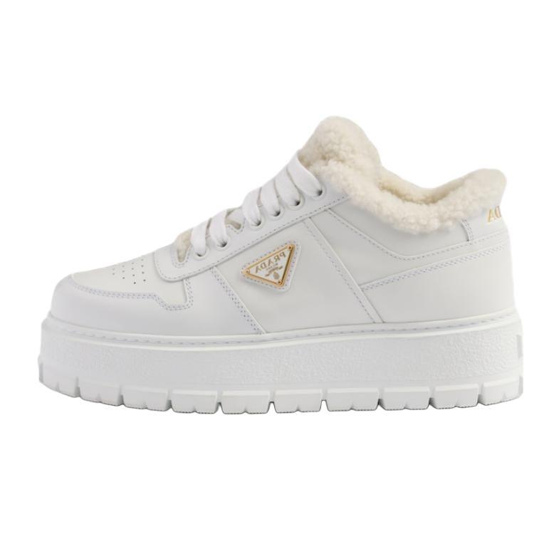 Prada Prada Low-Top Skateboard Shoes Women's White