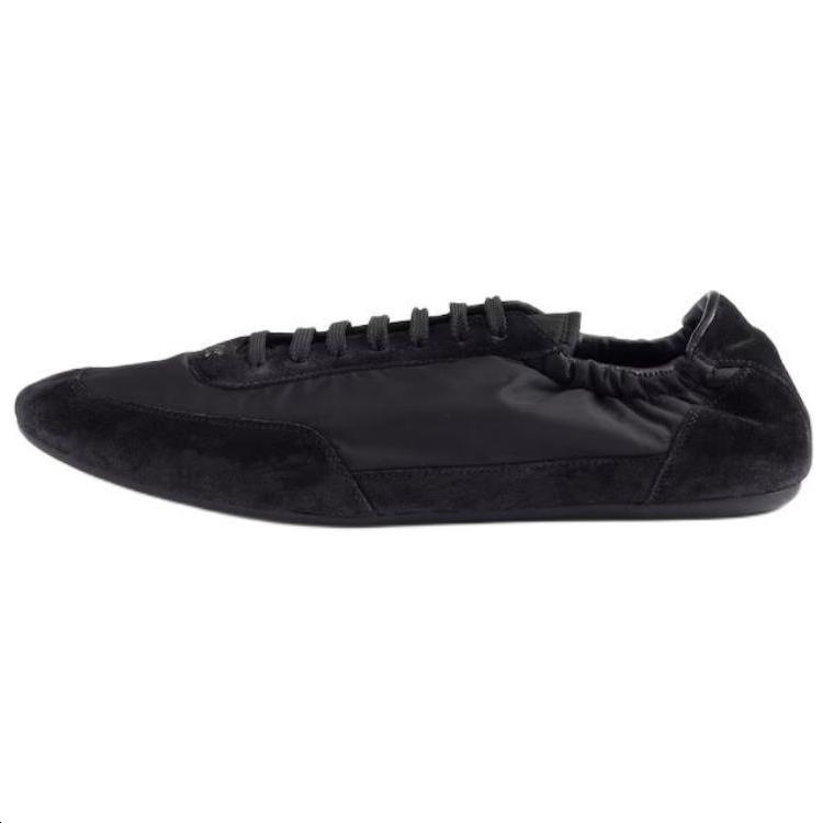 Prada Prada Collapse Low-Top Casual Shoes Women's Black