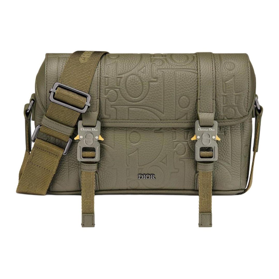 Dior Dior Hit The Road Grained Calfskin Shoulder Bag, Crossbody Bag Men's Khaki