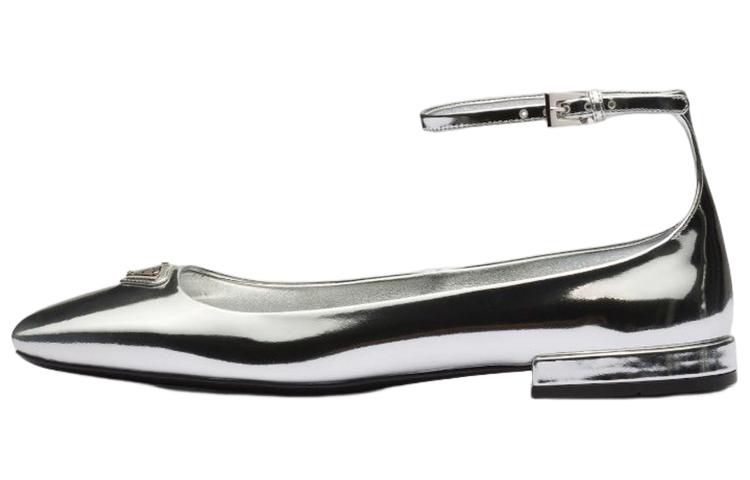 Prada Prada Flat Shoes Women's Silver